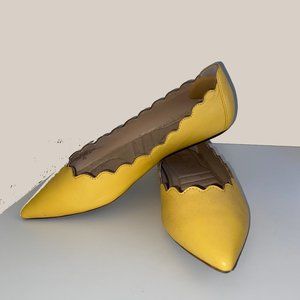 Yellow Ballet Flats - Size 8